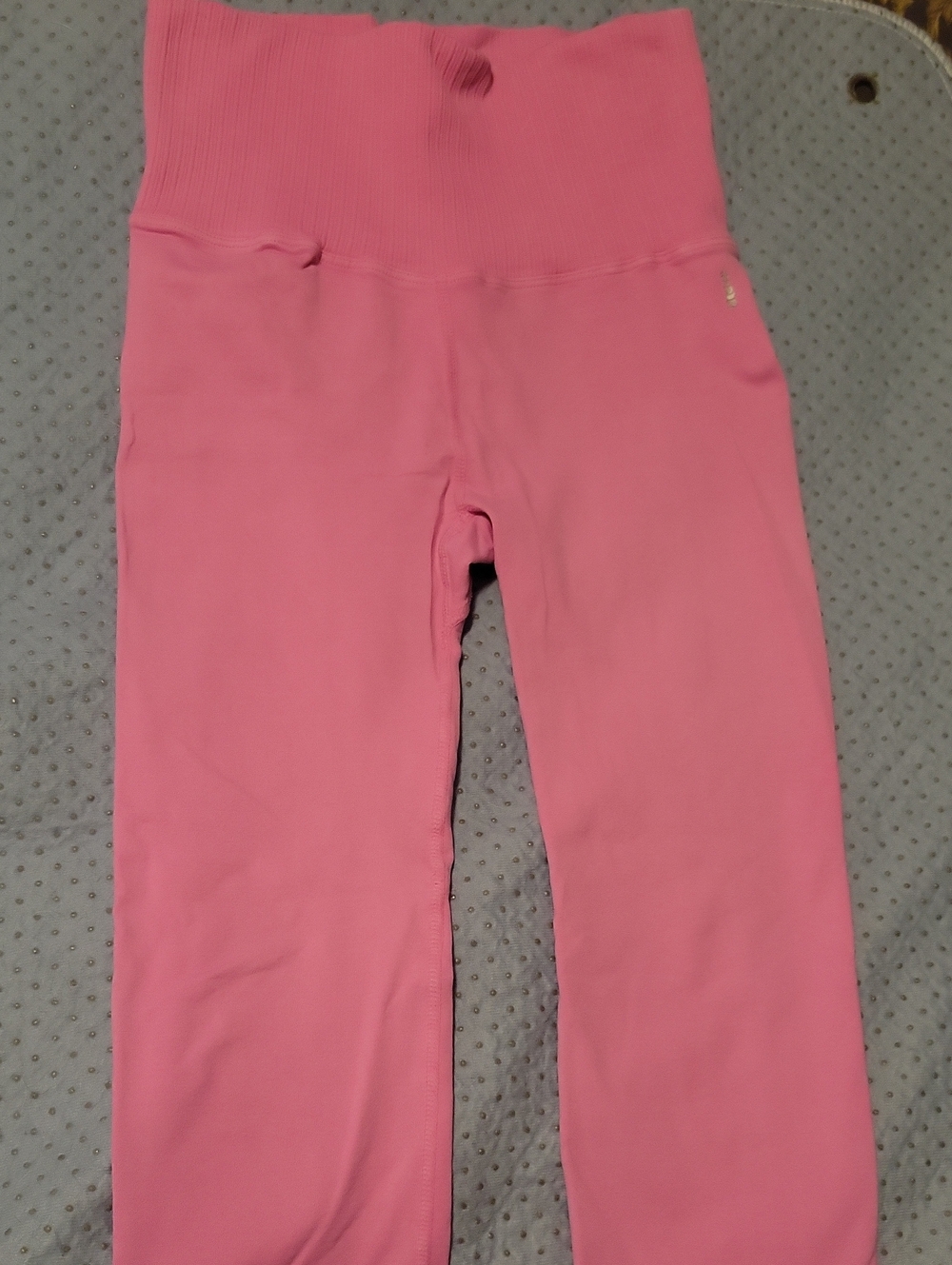 Free People High-Waist Pink Leggings